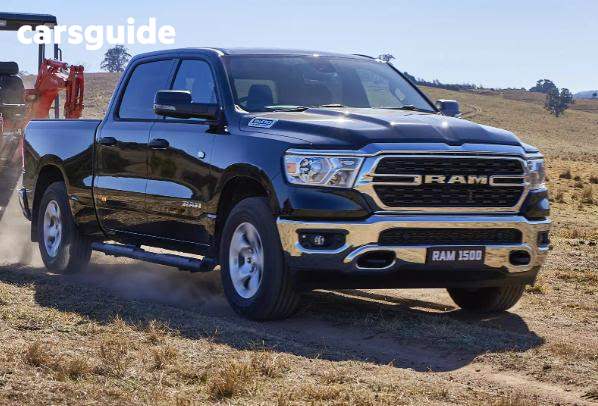Black 2024 Ram 1500 Crew Cab Utility Big Horn (5-7 Tub) Mhev (4X4)
