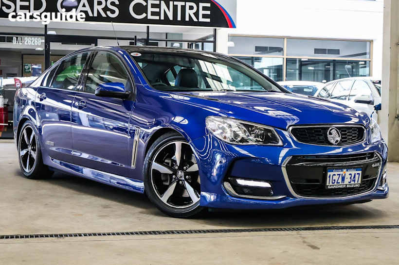 Blue 2017 Holden Commodore Sedan SS R