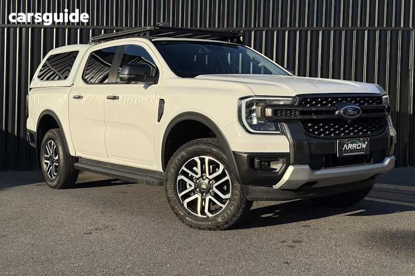 White 2023 Ford Ranger Ute Tray SPORT 4X4