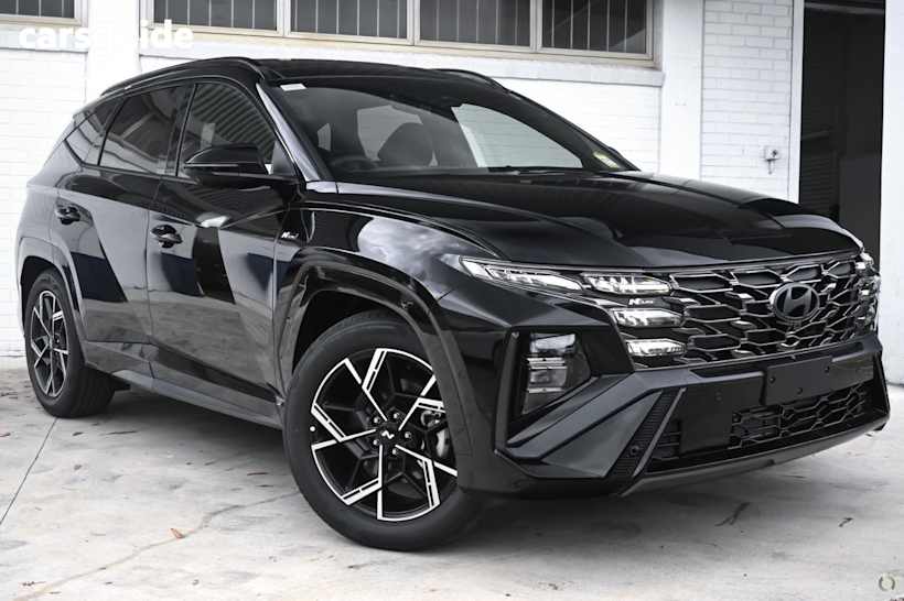 Black 2025 Hyundai Tucson SUV PREMIUM N LINE 4X4