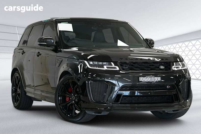 Black 2021 Land Rover Range Rover Sport Wagon V8 S/C Svr Carbon Edtn (423Kw)