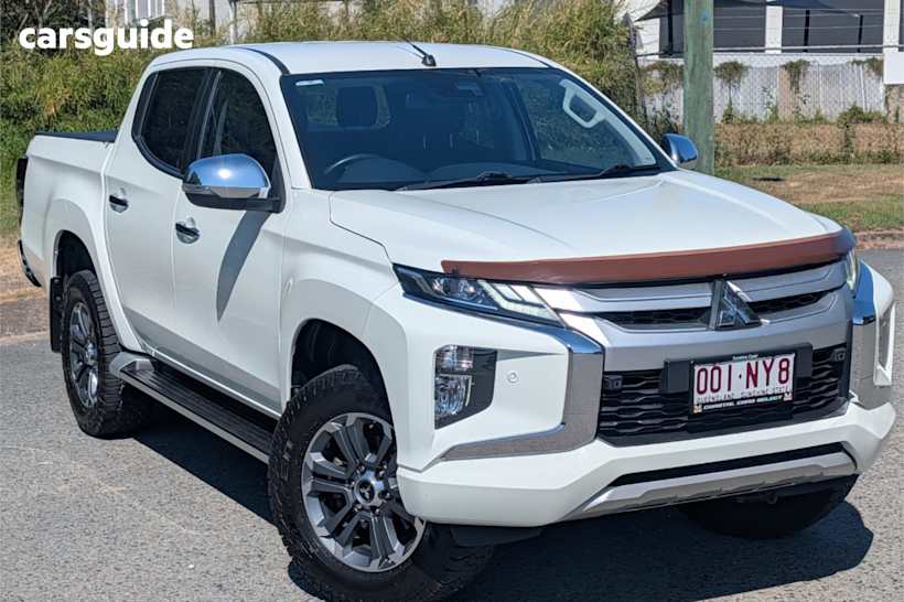 White 2019 Mitsubishi Triton Ute Tray GLS 4X4