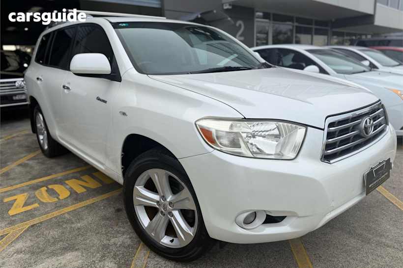 White 2009 Toyota Kluger Wagon Grande (Fwd)