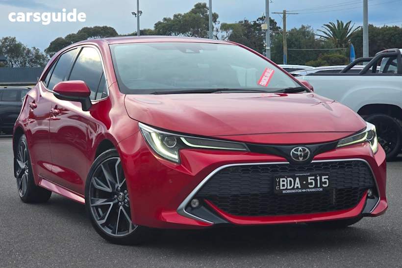 Red 2020 Toyota Corolla Hatchback Zr