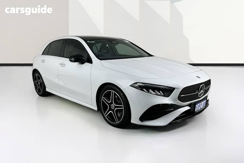 White 2023 Mercedes-Benz A250 Hatchback 4Matic Mhev