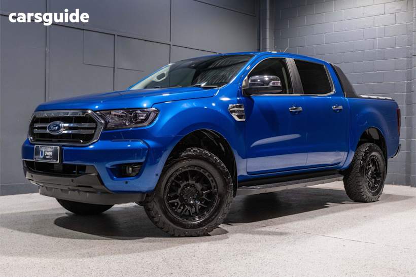 Blue 2019 Ford Ranger Ute Tray XLT 4X4