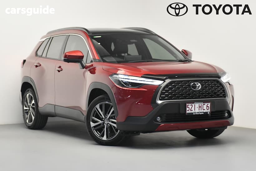 Red 2022 Toyota Corolla Cross SUV ATMOS F