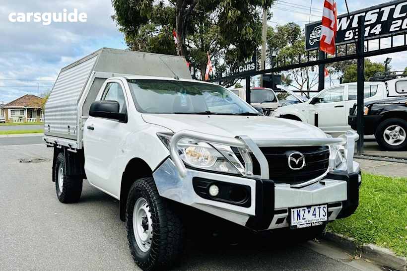White 2018 Mazda BT-50 Cab Chassis Xt (4X2) (5Yr)