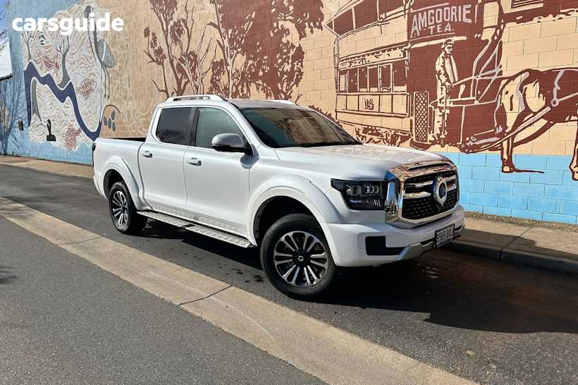 White 2024 GWM Cannon Alpha Ute Tray LUX 4WD
