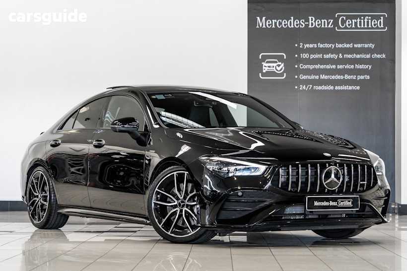 Black 2024 Mercedes-Benz CLA-Class Coupe CLA35 AMG 4WD