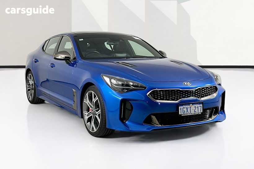 Blue 2019 Kia Stinger Sedan Gt (Black Leather)