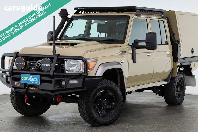 Beige 2022 Toyota Landcruiser Double Cab Chassis Gxl