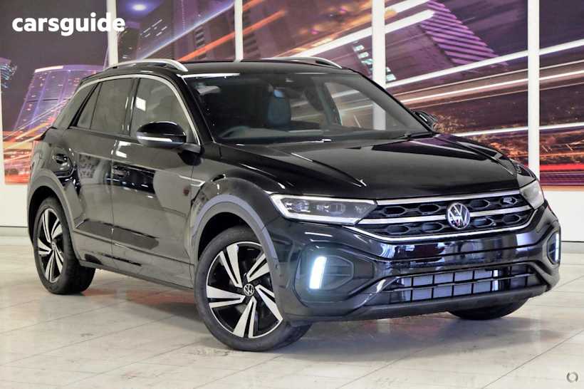 Black 2025 Volkswagen T-ROC SUV 140TSI R-LINE 4WD