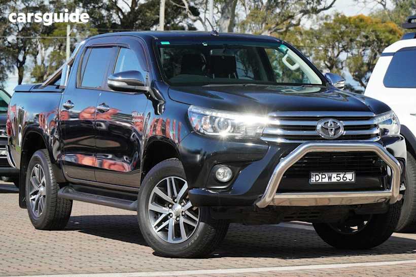 Black 2017 Toyota Hilux Ute Tray SR5 4X4