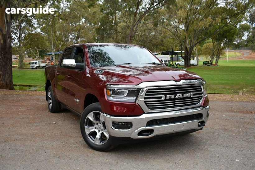 Red 2024 Ram 1500 Crew Cab Utility Laramie (W/Sunroof) Mhev