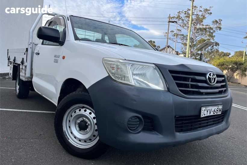 White 2015 Toyota Hilux Cab Chassis Workmate