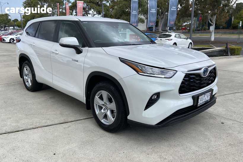 White 2024 Toyota Kluger Wagon Gx Hybrid Awd