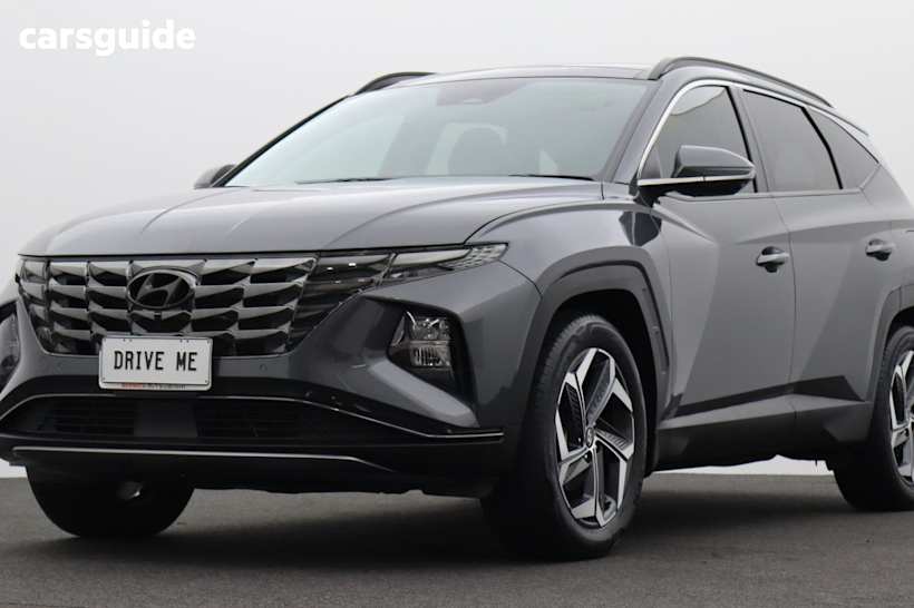 Grey 2021 Hyundai Tucson SUV HIGHLANDER F