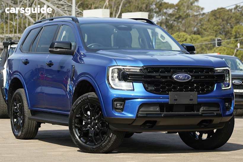Blue 2025 Ford Everest SUV SPORT R