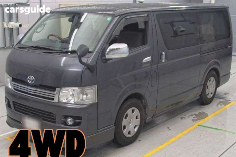 Black 2008 Toyota HiAce SUV 4WD SUPER GL
