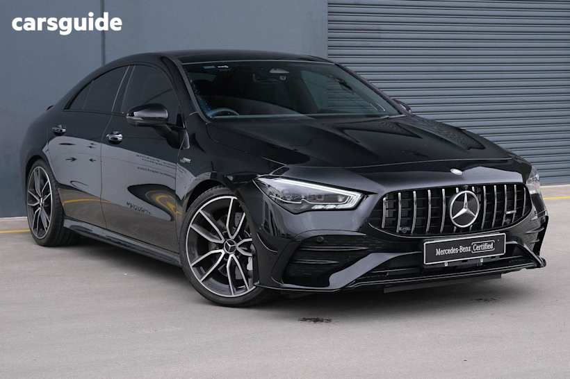 Black 2024 Mercedes-Benz CLA-Class Coupe CLA35 AMG 4WD