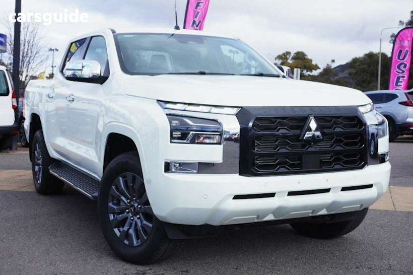 White 2024 Mitsubishi Triton Double Cab Pick Up Gls (4X4) 1T Payload