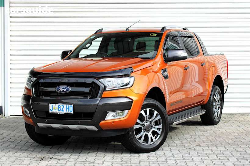 Orange 2018 Ford Ranger Ute Tray WILDTRAK 4X4