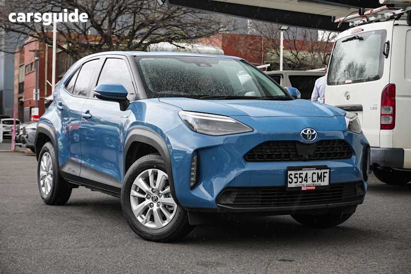 Blue 2021 Toyota Yaris Cross SUV GXL F