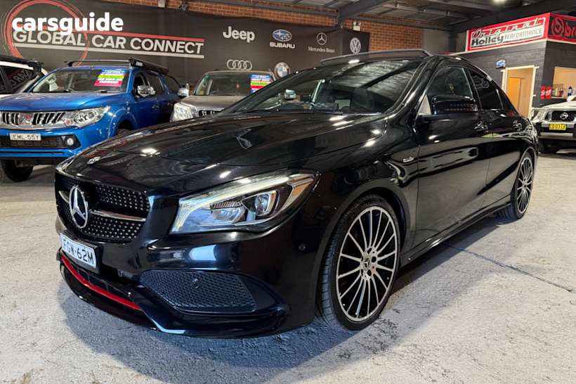Black 2017 Mercedes-Benz CLA Coupe 250 SPORT 4MATIC 117 MY17