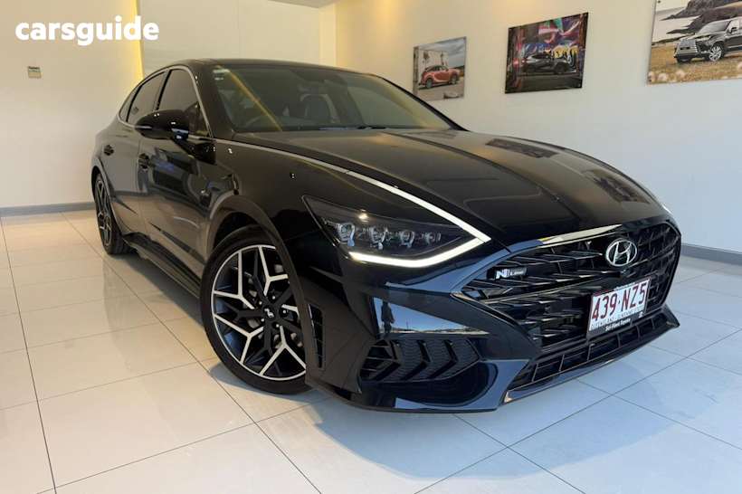 Black 2021 Hyundai Sonata Sedan N LINE F