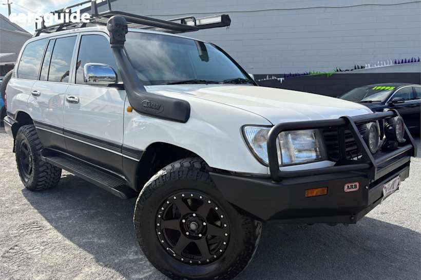 White 2000 Toyota Landcruiser Wagon Gxl (4X4)