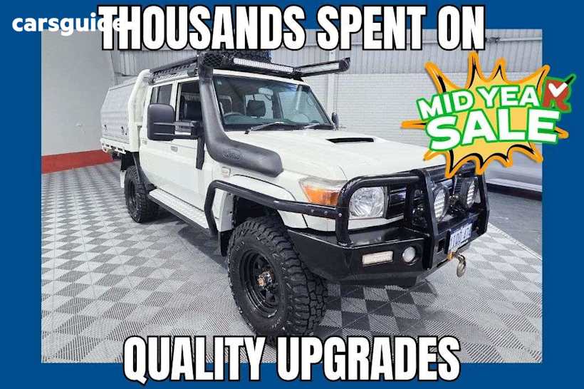 White 2015 Toyota Landcruiser Ute Tray GXL 4X4
