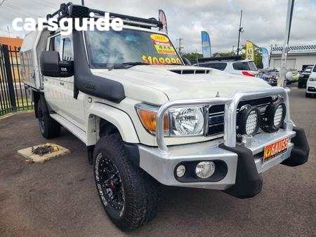 White 2018 Toyota Landcruiser Ute Tray GXL 4X4
