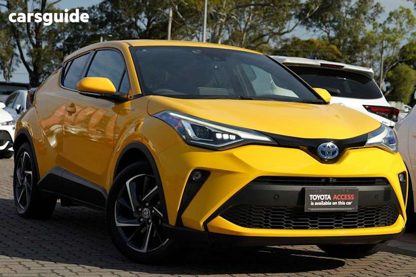 Yellow 2019 Toyota C-HR SUV KOBA F