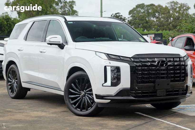 White 2024 Hyundai Palisade SUV CALLIGRAPHY BLACK INK 4X4