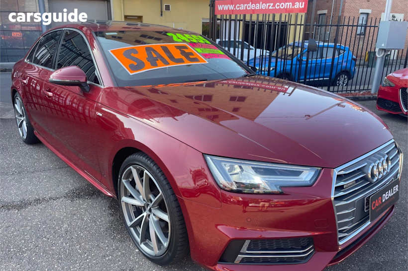 Red 2015 Audi A4 Sedan 2.0 Tfsi S-Line Quattro