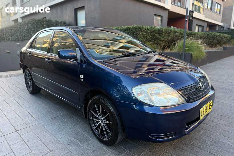 Blue 2004 Toyota Corolla Sedan Ascent
