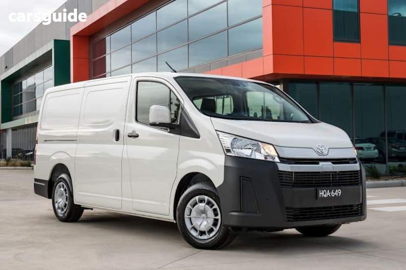 White 2020 Toyota HiAce Van Lwb