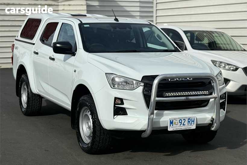 White 2023 Isuzu D-MAX Ute Tray SX 4X4