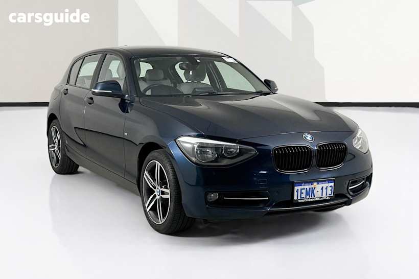 Blue 2014 BMW 118I Hatchback