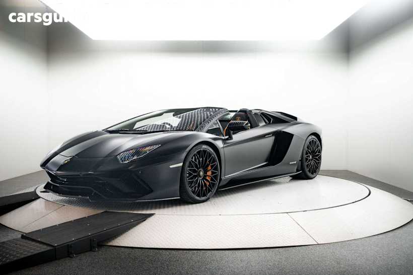 Black 2018 Lamborghini Aventador Sedan S 4WD
