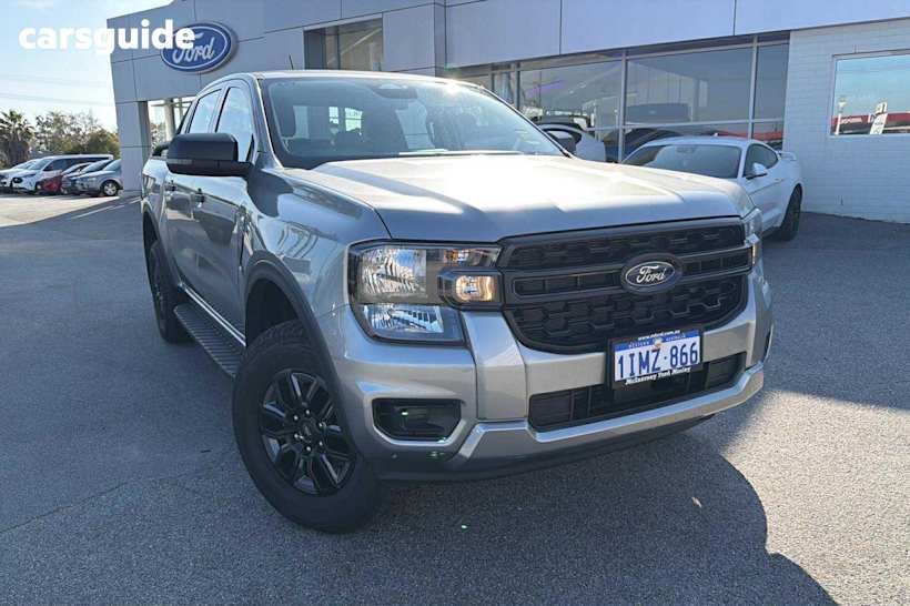 Silver 2024 Ford Ranger Ute Tray BLACK EDITION 4X4