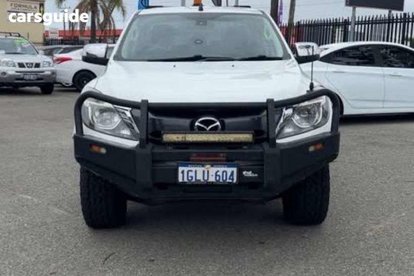 White 2017 Mazda BT-50 Dual Cab Utility Gt (4X4)