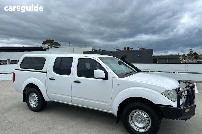 White 2013 Nissan Navara Ute Tray RX 4X4