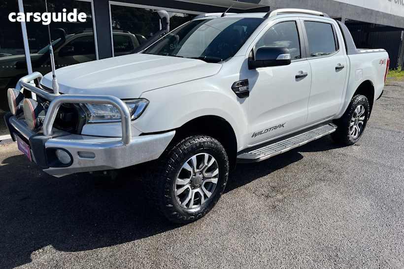 White 2016 Ford Ranger Ute Tray WILDTRAK 4X4