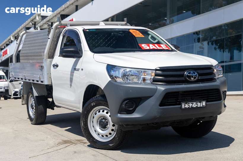 White 2021 Toyota Hilux Ute Tray WORKMATE HI-RIDER R