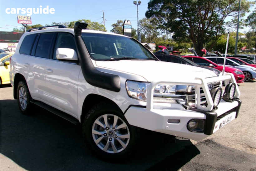 White 2019 Toyota Landcruiser Wagon Lc200 Vx (4X4)
