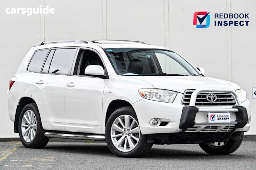 White 2010 Toyota Kluger SUV ALTITUDE F