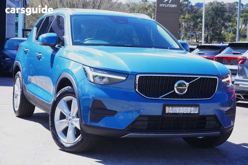 Blue 2023 Volvo XC40 Wagon Ultimate B4 Bright Mhev