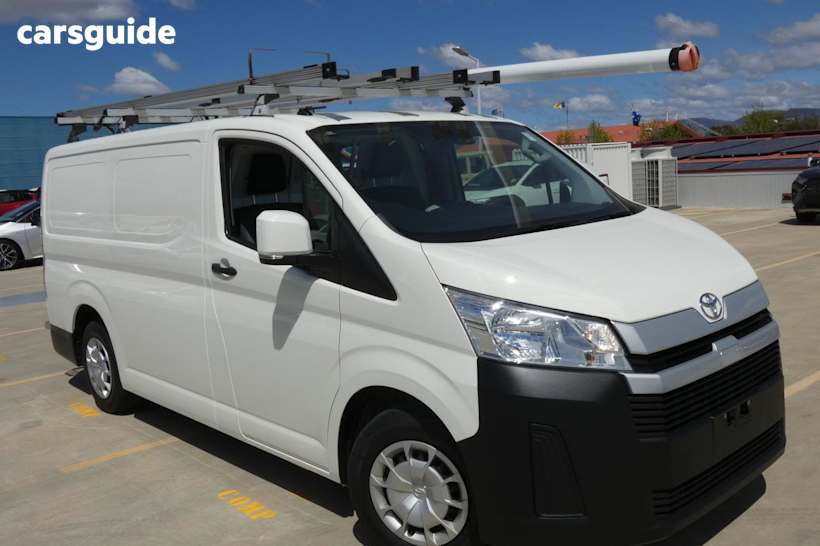 White 2021 Toyota HiAce Van Lwb (4 Door Option)